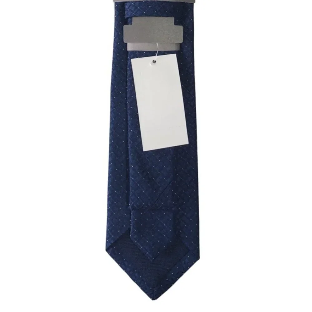 MICHAEL KORS, ties for dress suits, polyester and viscose, blue, for men.